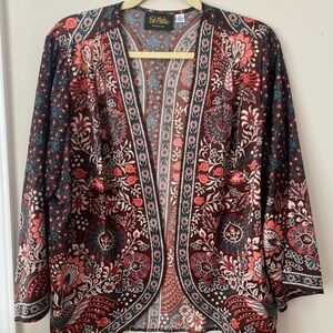 Bob Mackie Wearable Art Size XL Multicolor Patterned Top